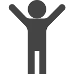 Hands Up SVG Icon